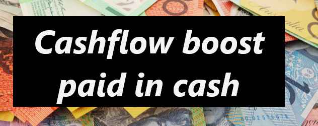 Cashflow boost - paid